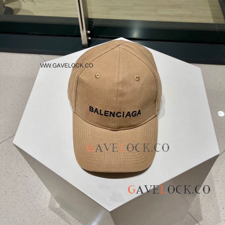 Balenclaga Paris Caps Khaki Peaked Hat Simple Style